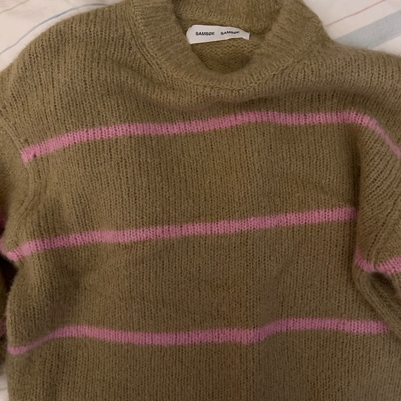 Samsøe Samsøe - Sajoan Sweater in Olive Gray St. - Picture 6 of 8